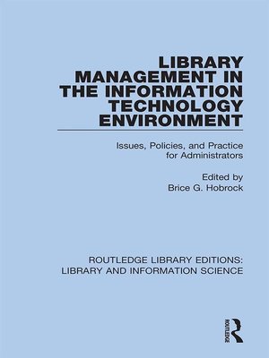 cover image of Library Management in the Information Technology Environment